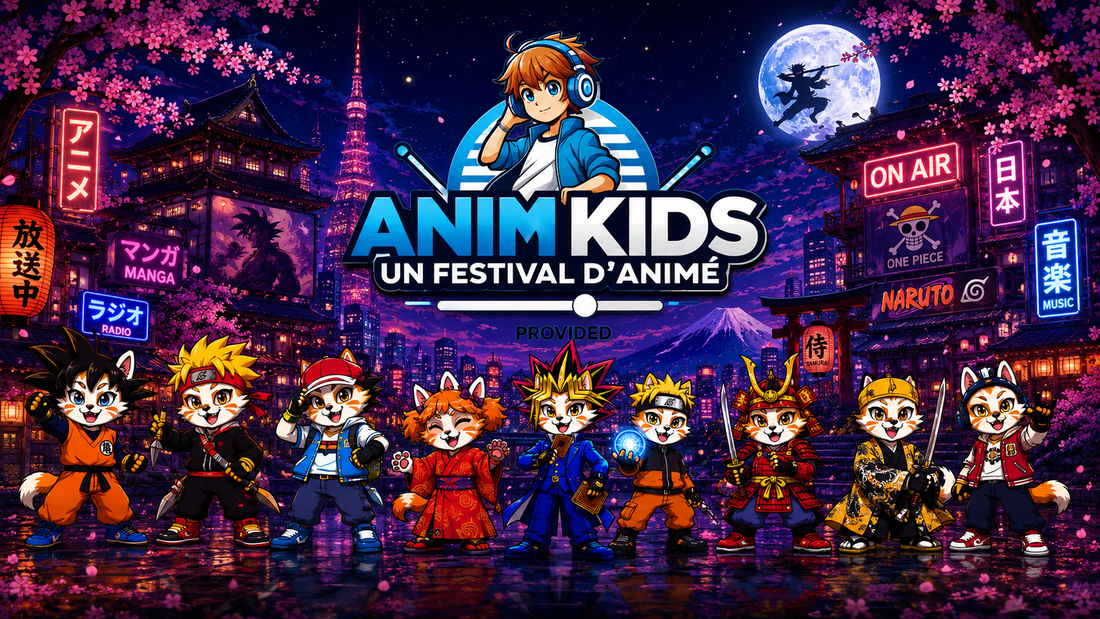 Les Mascottes Animkids — Nées d'une Passion pour le Manga et la Webradio 🐾 - Animkids Store