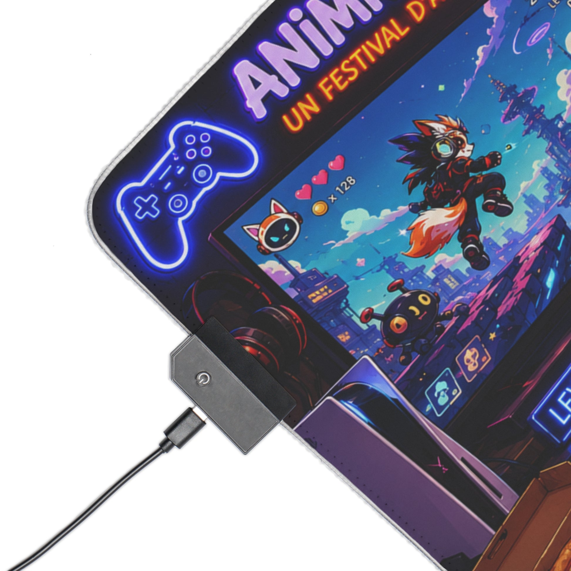 Tapis de Souris RGB — Kid Gamer - Le Maître de la Manette