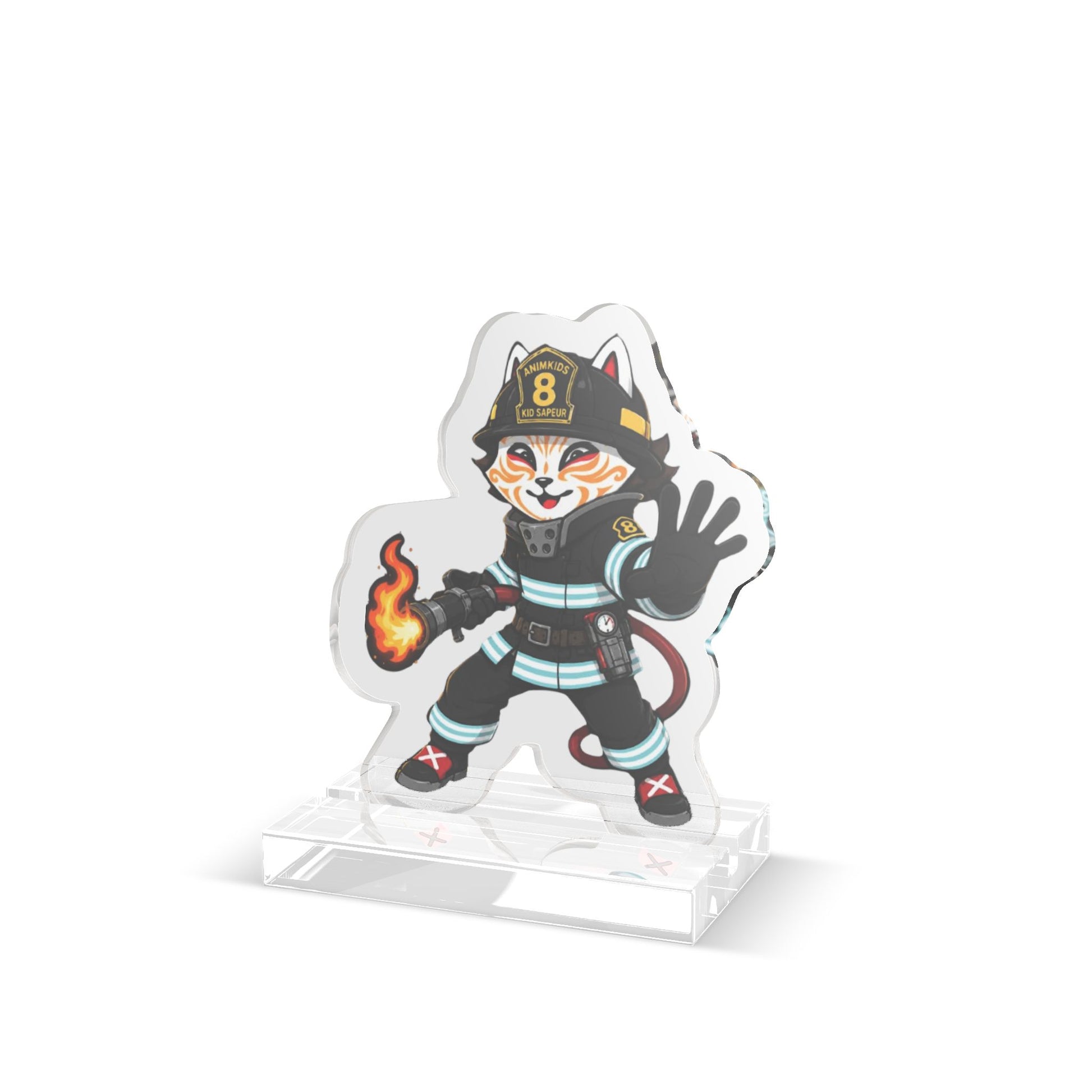 Figurine Acrylique Kid Sapeur — Maître du Feu - Animkids Store
