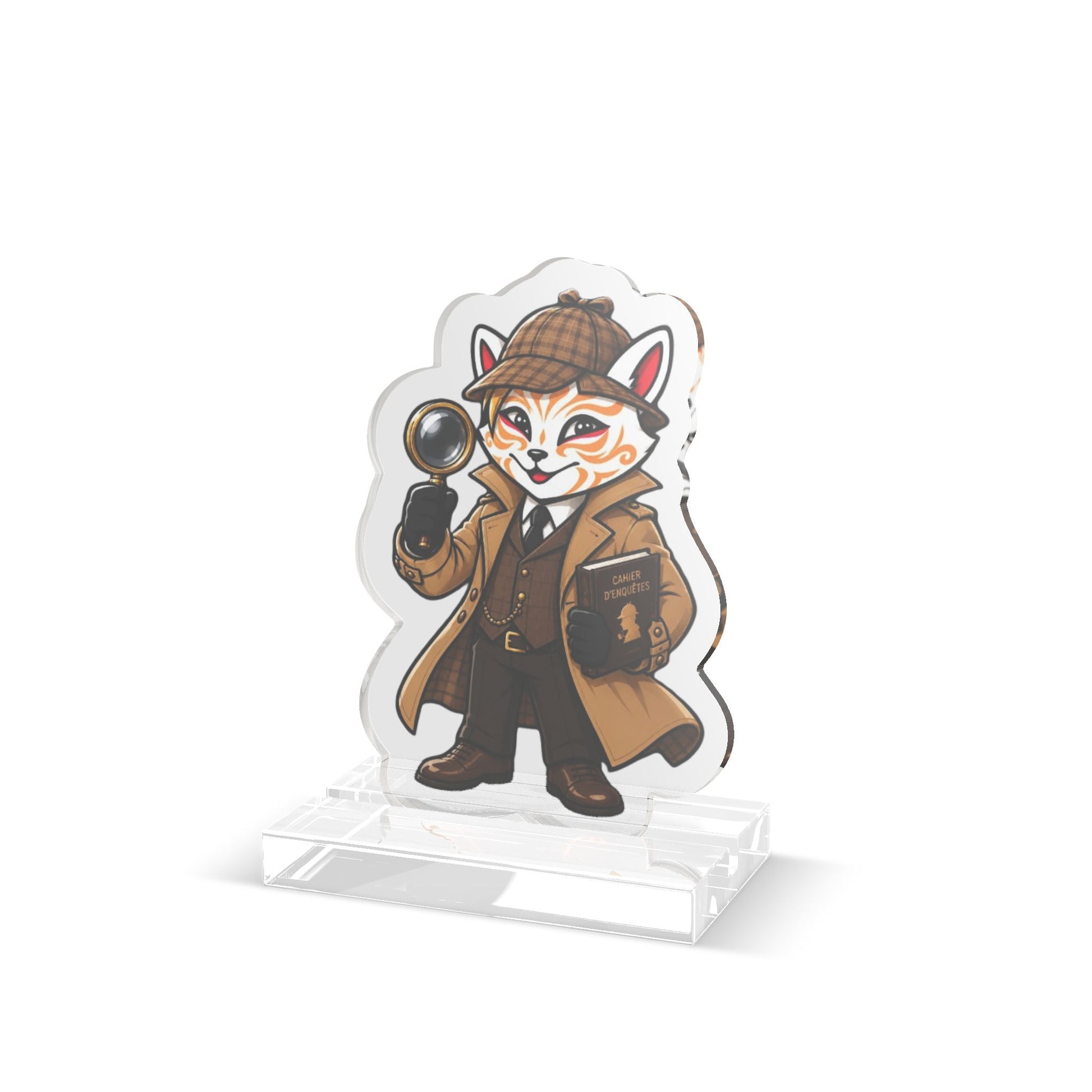 Figurine Acrylique Kid Holmes — Le Détective Félin - Animkids Store