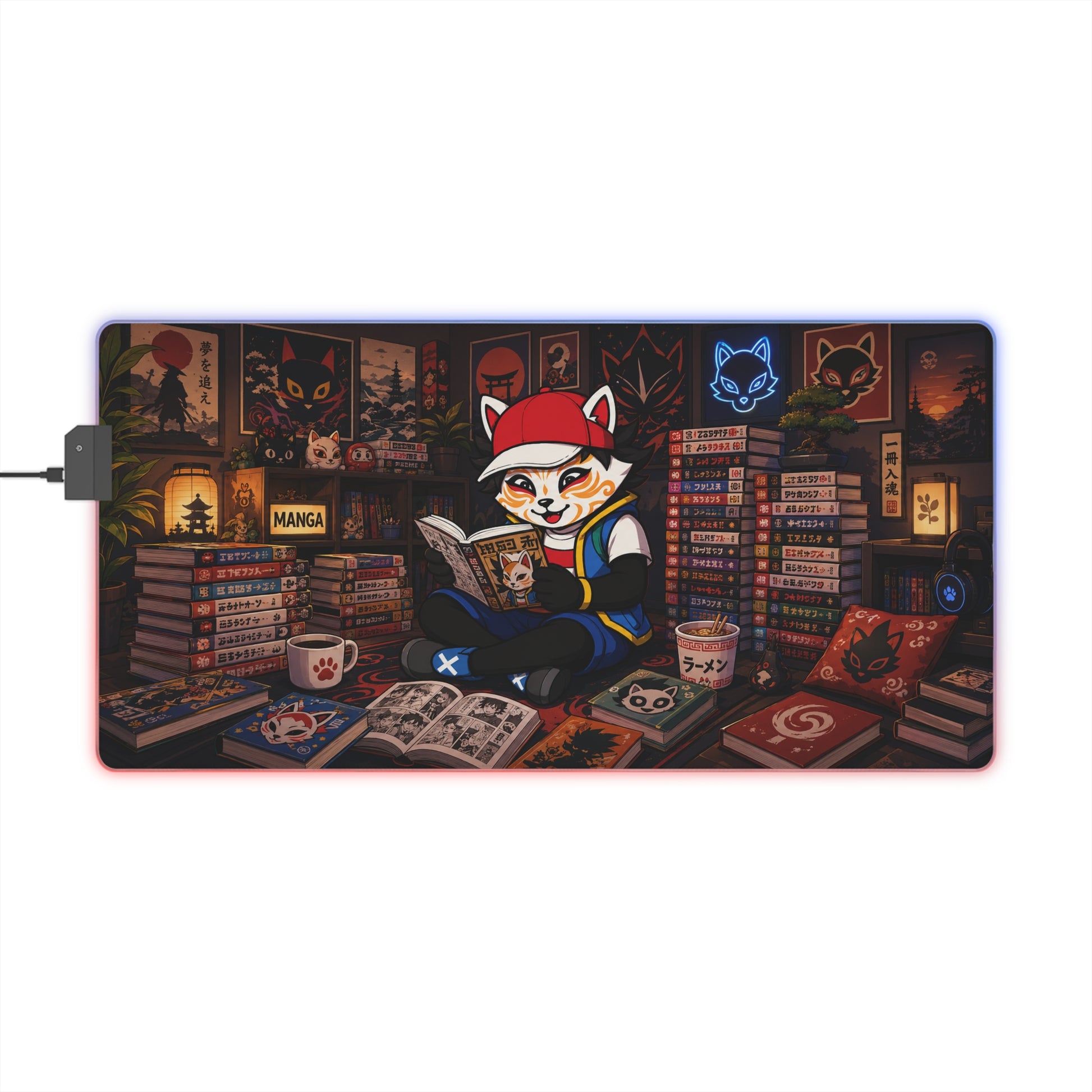 Tapis de Souris RGB — Kid Otaku - Le Maître des Livres