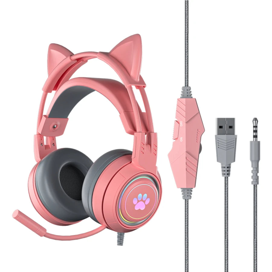 Casque Gaming Oreilles de Chat RGB – Kidstunes - Animkids Store