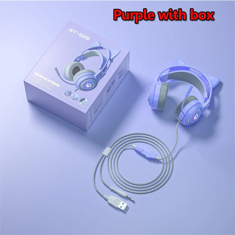 Casque Gaming Oreilles de Chat RGB – Kidstunes - Animkids Store