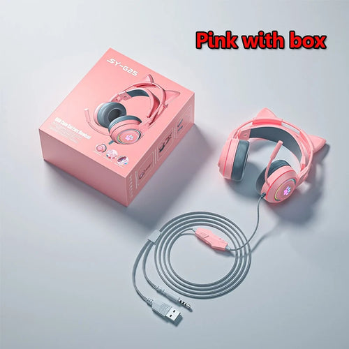 Casque Gaming Oreilles de Chat RGB – Kidstunes