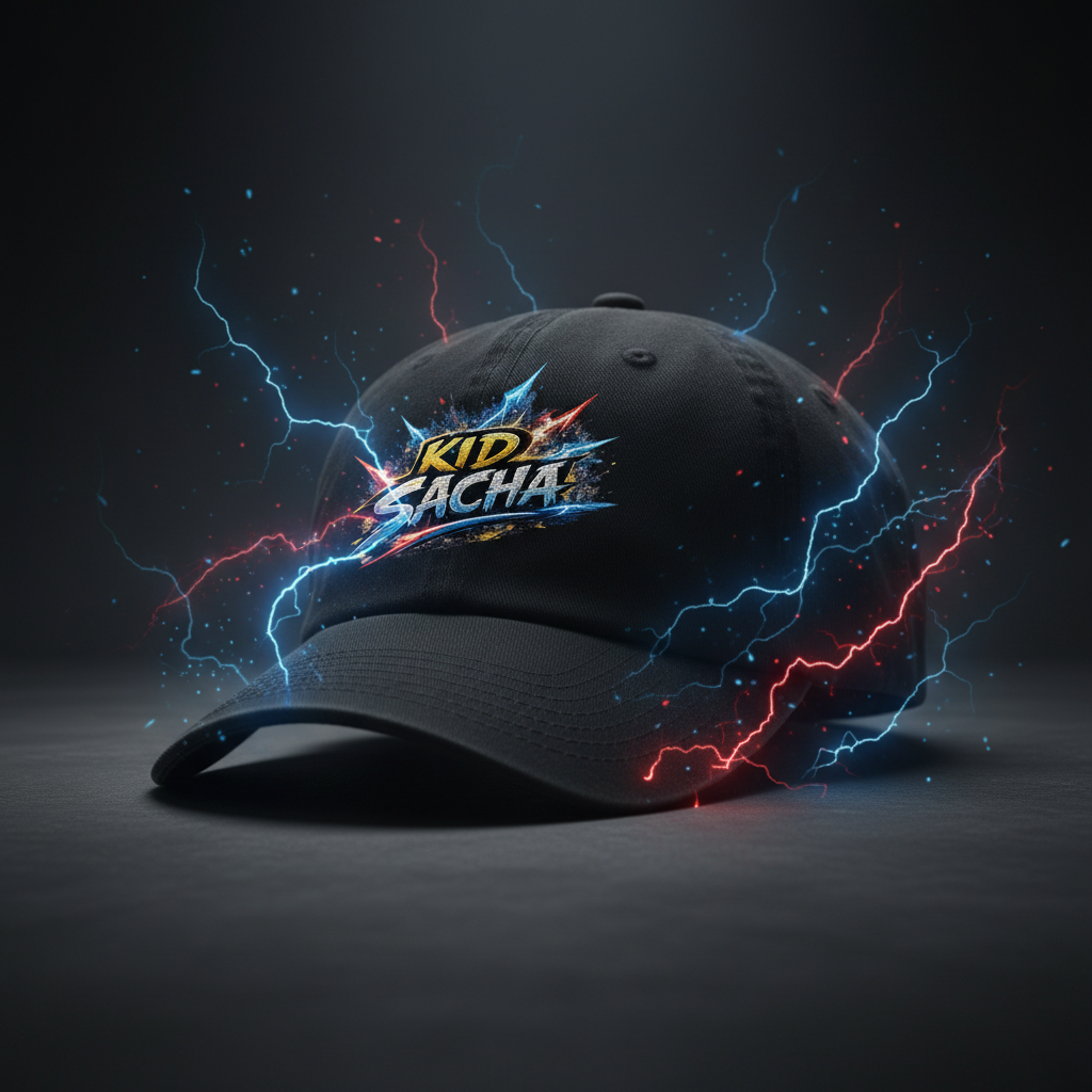 Casquette Kid Sacha ambiance électrique anime