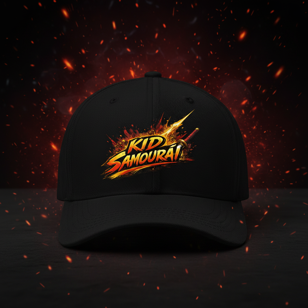 Casquette Kid Samouraï ambiance japonaise anime