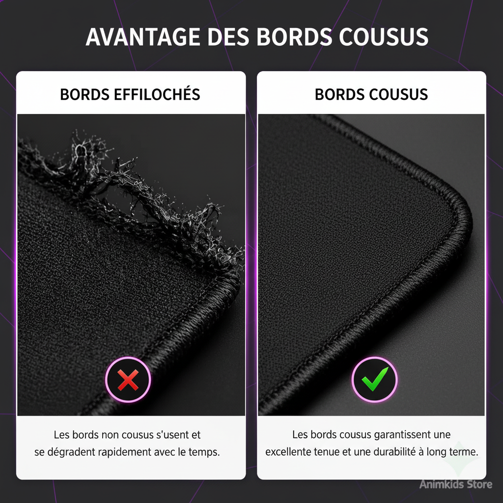 Infographie bords cousus Animkids