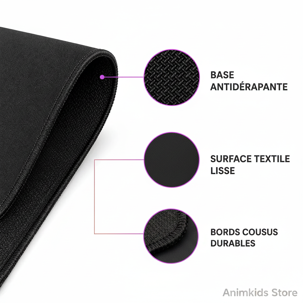 Infographie matière tapis Animkids