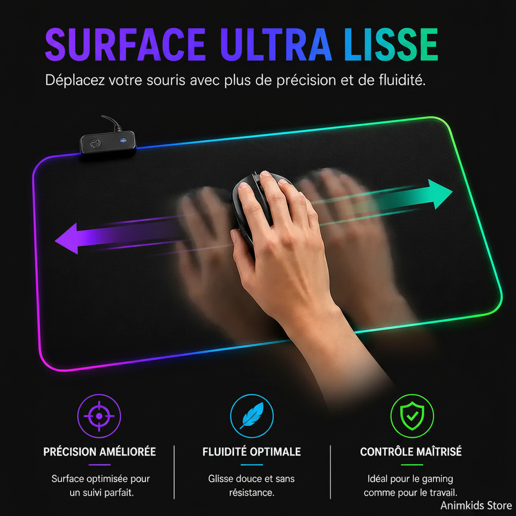 Infographie RGB Surface Ultra Lisse dark Animkids