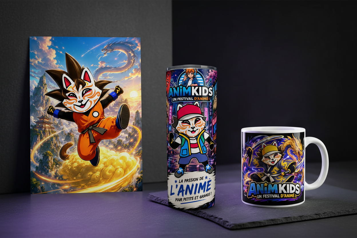 Lifestyle Déco Animkids - Poster, Gobelet, Mug
