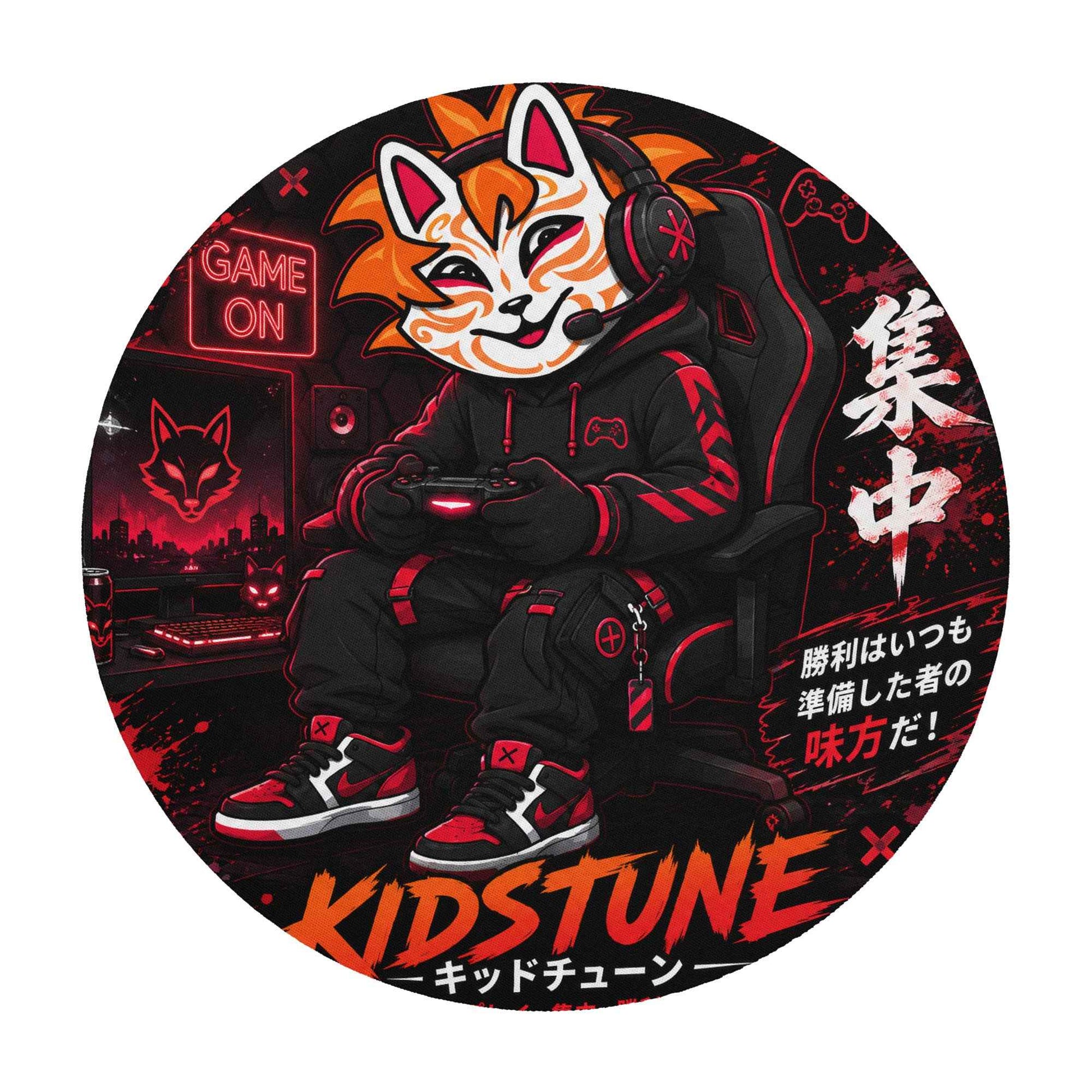 Tapis de souris rond - Kid Gamer