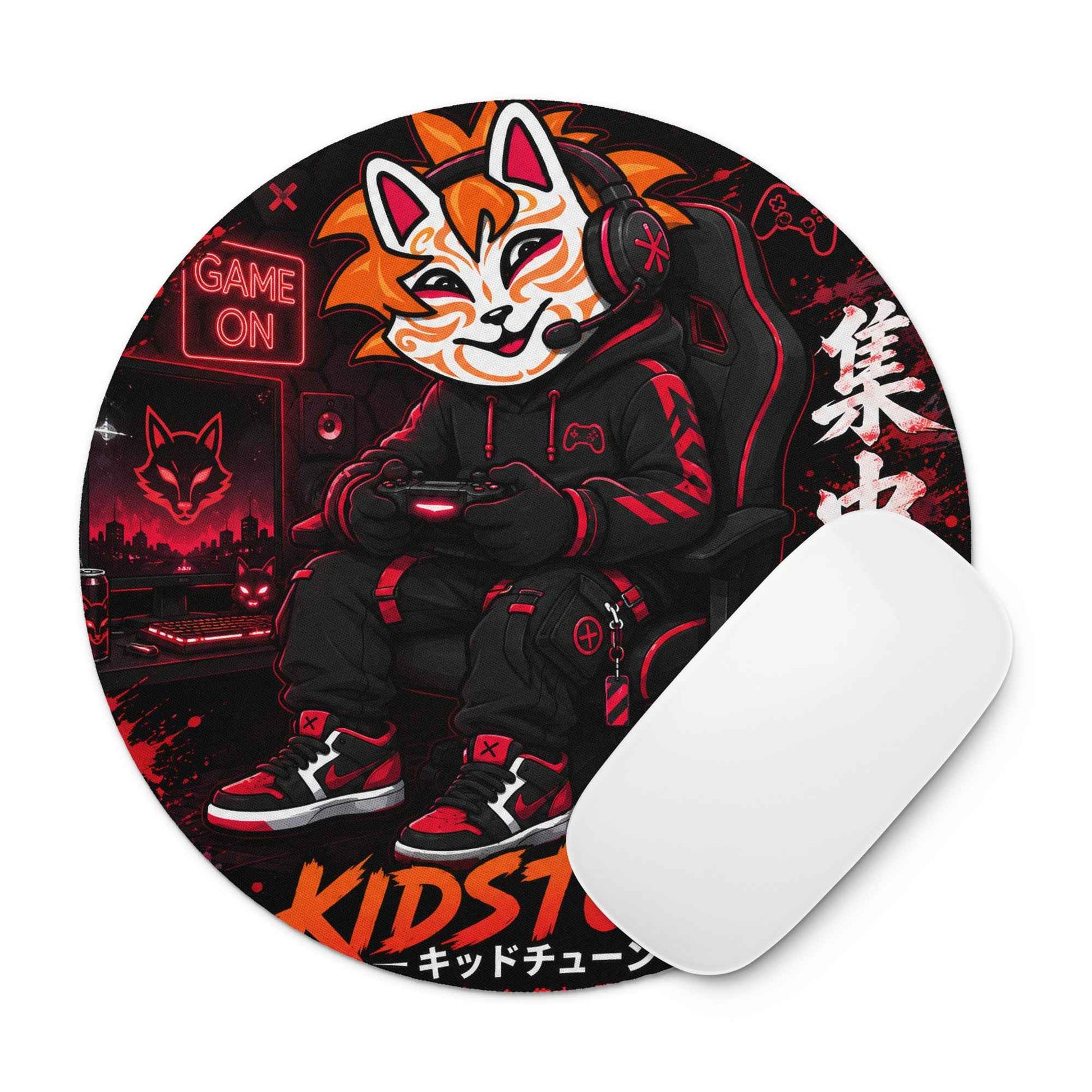 Tapis de souris rond - Kid Gamer