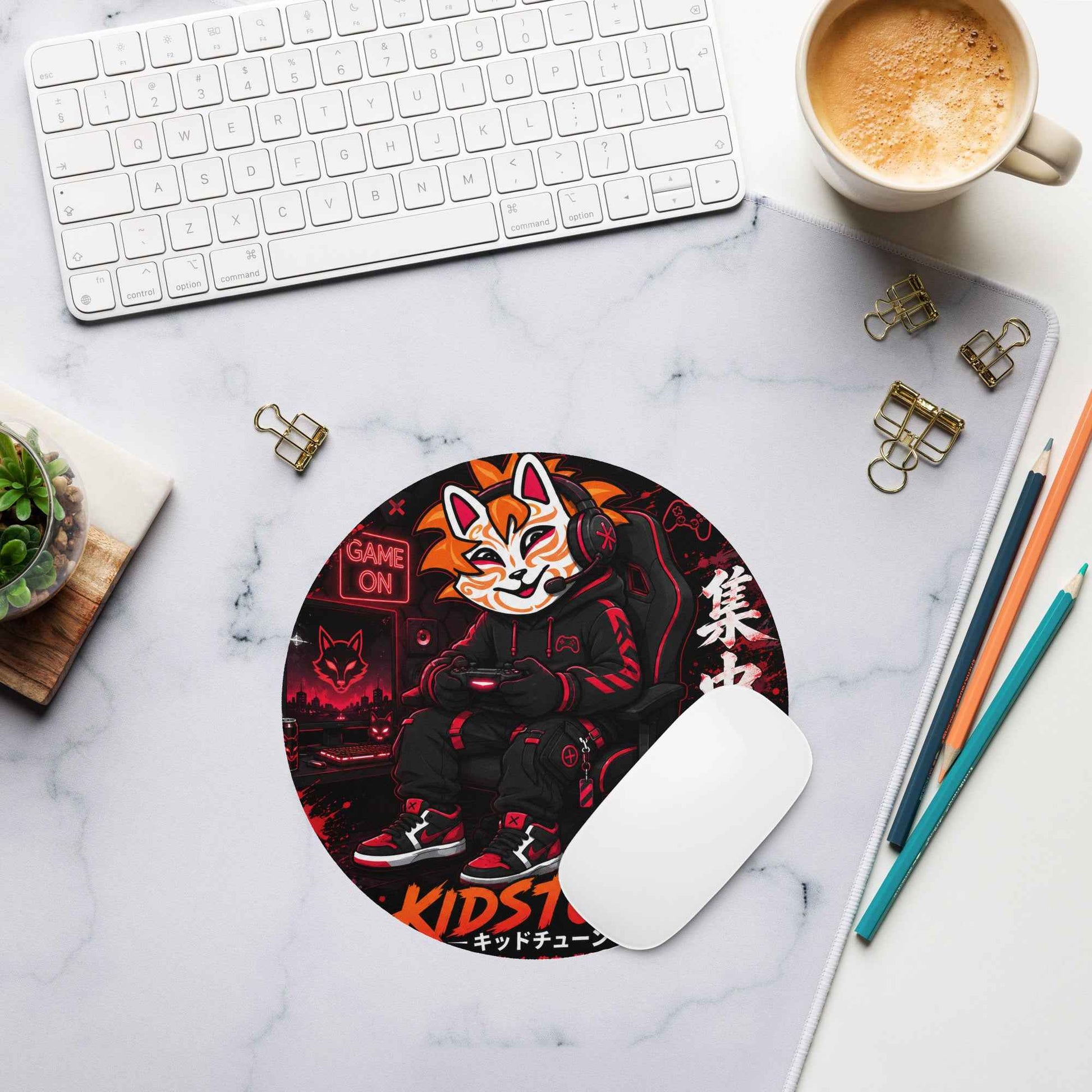 Tapis de souris rond - Kid Gamer