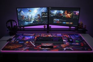 Tapis de Souris Kid Gameur — Mise en situation